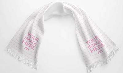 Scarf Mockup on Isolated Background for Luxury Fashion