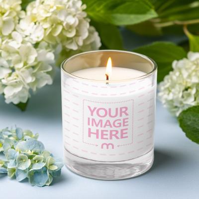 Scented Candle Jar Mockup for Product and Label Showcases