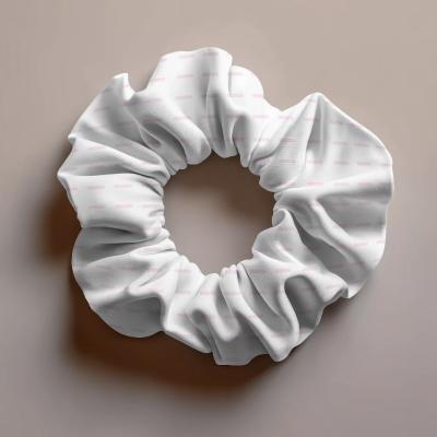 Scrunchie Mockup Generator Top View in Isolated Background