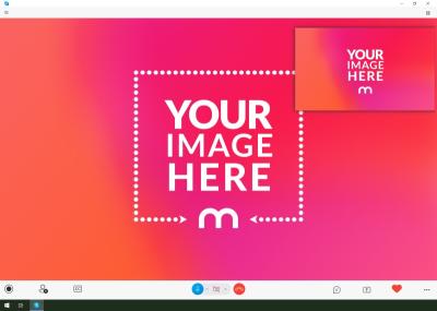Skype Mockup Generator with Video Call Screen