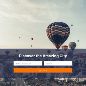 Social Media Template With Hot Air Balloons Photo