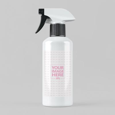 Spray Cosmetics Bottle Label Mockup in Isolated Background