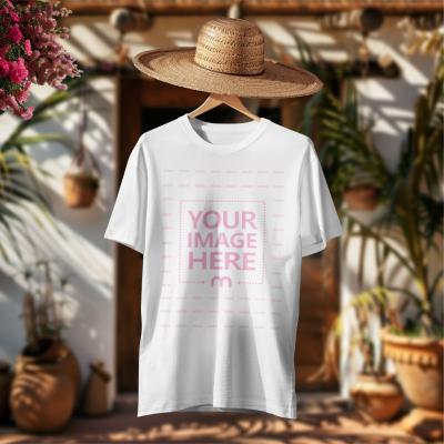 T-Shirt Mockup Generator with Classic Bohemian Setting