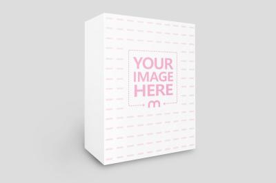 Thick Standing Product Box Mockup Generator