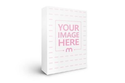 Thin Standing Product Box Mockup Template