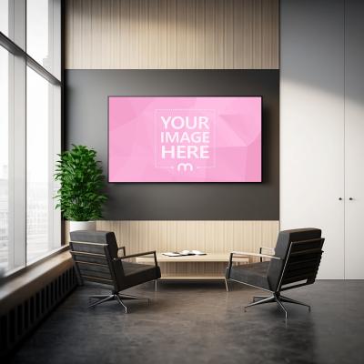 TV on Modern Office Wall Mockup Generator