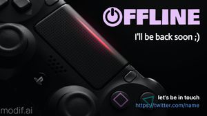 Twitch Offline Banner Be Back Soon Template