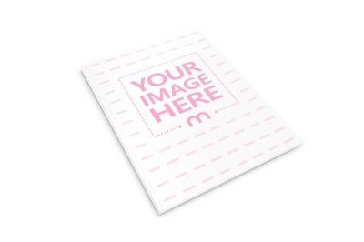 US Letter Size Magazine Cover Mockup Generator on White Background