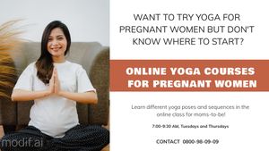 Yoga For Pregnant Women Linkedin Template