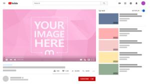 Youtube Video Player Page Mockup Generator