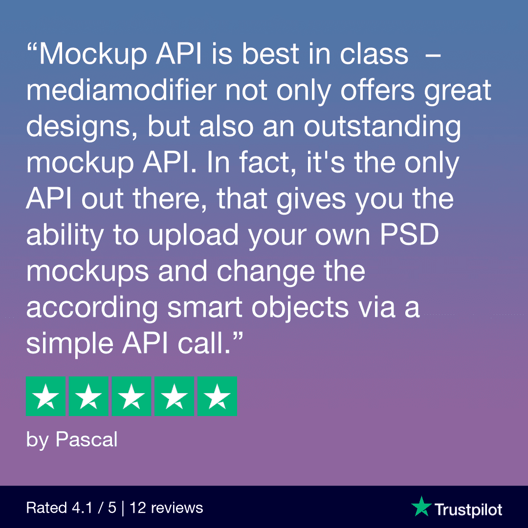 mockup generator API feedback